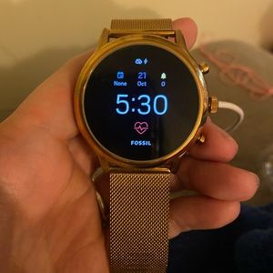 Fossil Rose Gold Smart Watch